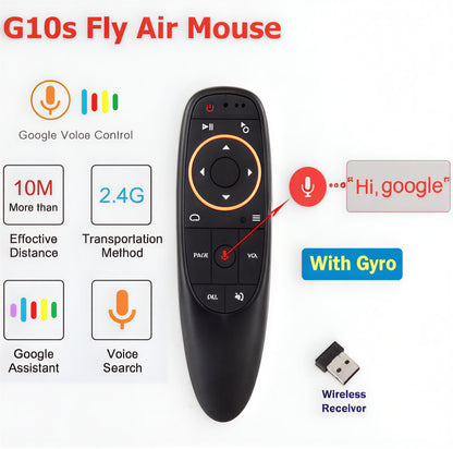 AIR MOUSE G10S WITH VOICE CONTROL FEATURE.